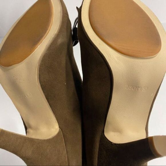 Women Fashion Round Toe Stilettos Heels Pumps Ankle Boots Booties Dress Up - Picture 4 of 5